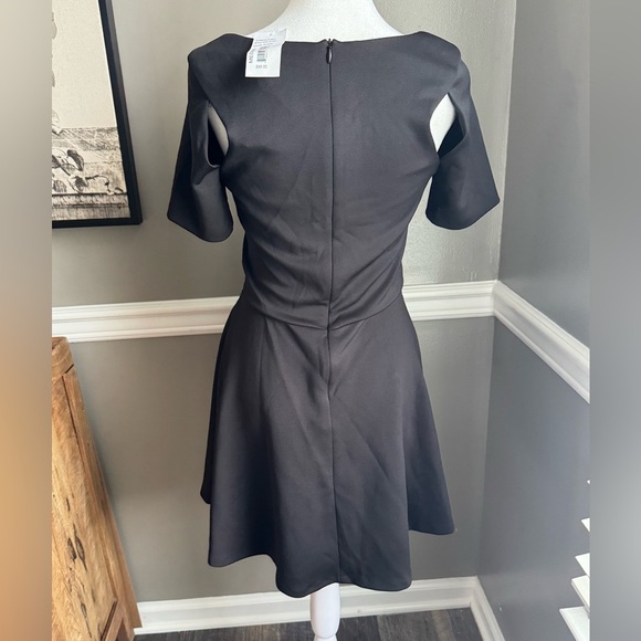 NWT $88 Bloomingdale’s AQUA Cut Out Black Mini Dress Medium - Picture 3 of 5